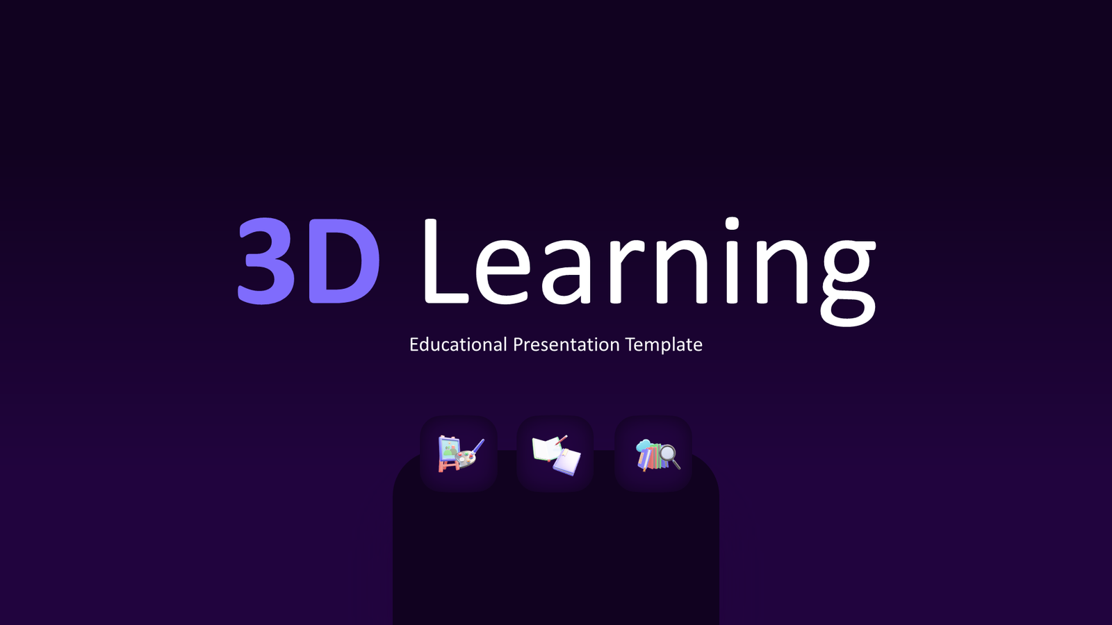 3D Learning Dark slide 1